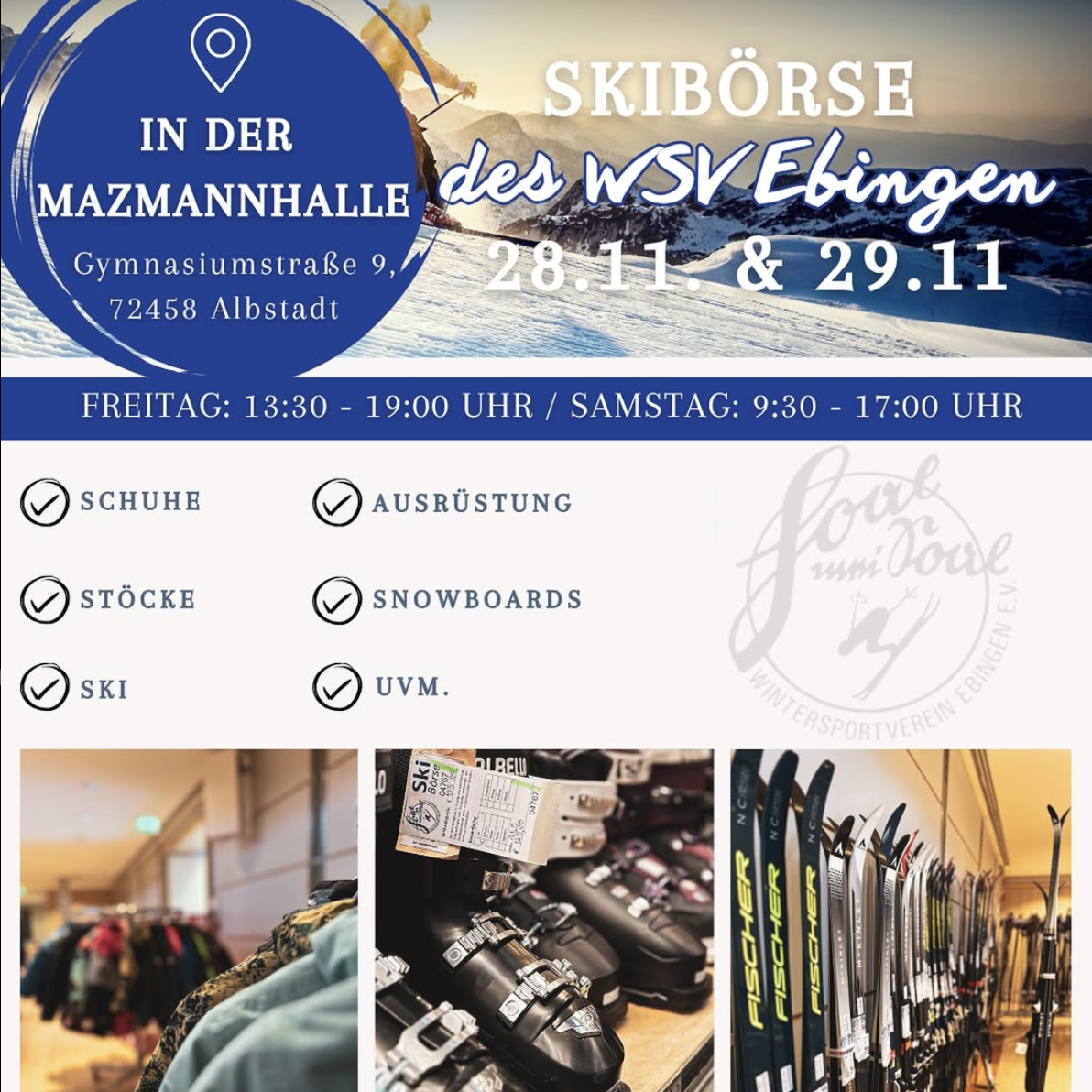 Skibörse am 28.11. & 29.11.2025